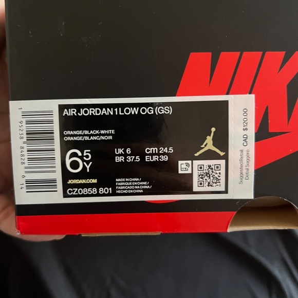 Starfish Jordan 1 Low OG (GS) - Picture 4 of 6
